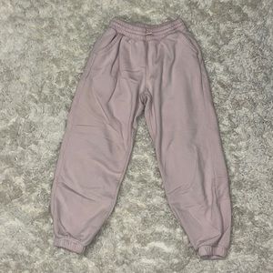 Soft pink sweatpants